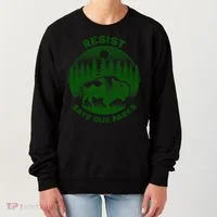 Resist Save Our Parks Bison Buffalo Women's Sweatshirt thumb 0