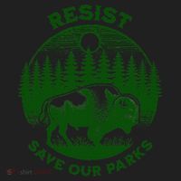 Resist Save Our Parks Bison Buffalo Beanie thumb 2