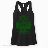 Resist Save Our Parks Bison Buffalo Women's Tank Top thumb 0