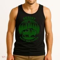 Resist Save Our Parks Bison Buffalo Tank Top thumb 3