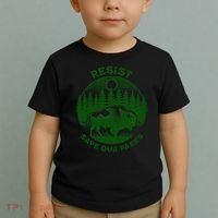 Resist Save Our Parks Bison Buffalo Toddler T-Shirt thumb 2