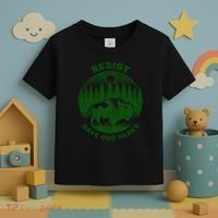 Resist Save Our Parks Bison Buffalo Toddler T-Shirt thumb 3