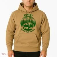 Resist Save Our Parks Bison Buffalo Hoodie thumb 2