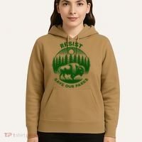 Resist Save Our Parks Bison Buffalo Hoodie thumb 5