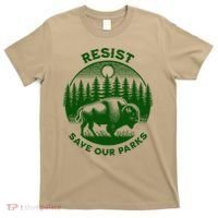 Resist Save Our Parks Bison Buffalo T-Shirt thumb 0