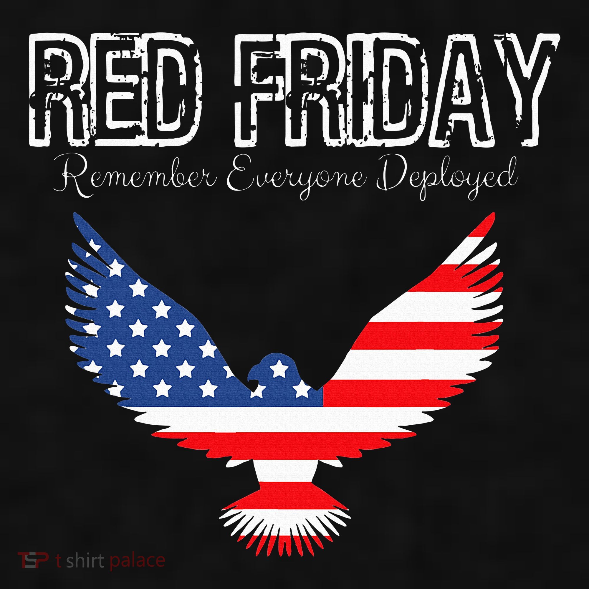 R.E.D. Support Our Troops Wear Red On Friday Ladies PosiCharge Tri-Blend Wicking Tank