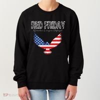 R.E.D. Support Our Troops Wear Red On Friday Women's Sweatshirt thumb 0