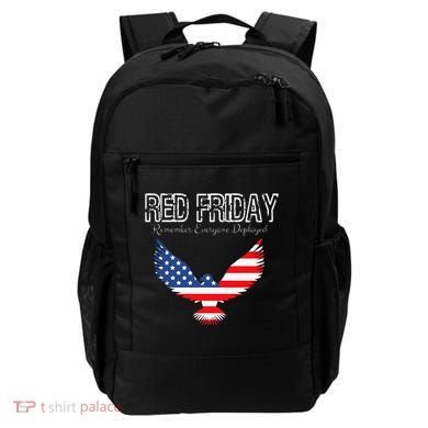 R.E.D. Support Our Troops Wear Red On Friday Backpack