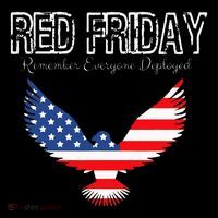 R.E.D. Support Our Troops Wear Red On Friday Backpack thumb 2