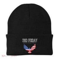 R.E.D. Support Our Troops Wear Red On Friday Beanie thumb 0
