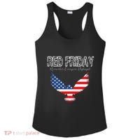 R.E.D. Support Our Troops Wear Red On Friday Ladies PosiCharge Competitor Racerback Tank thumb 0