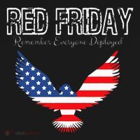 R.E.D. Support Our Troops Wear Red On Friday Ladies PosiCharge Competitor Racerback Tank thumb 2