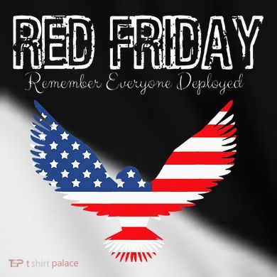 R.E.D. Support Our Troops Wear Red On Friday Toddler Fine Jersey T-Shirt