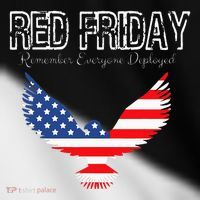 R.E.D. Support Our Troops Wear Red On Friday Toddler Fine Jersey T-Shirt thumb 2