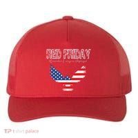 R.E.D. Support Our Troops Wear Red On Friday Yupoong Adult 5-Panel Trucker Hat thumb 0