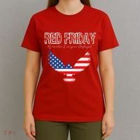 R.E.D. Support Our Troops Wear Red On Friday T-Shirt thumb 4