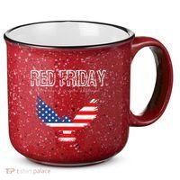 R.E.D. Support Our Troops Wear Red On Friday 15oz Campfire Ceramic Mug thumb 0