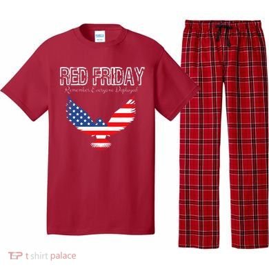 R.E.D. Support Our Troops Wear Red On Friday Pajama Set