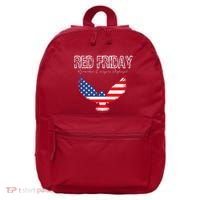 R.E.D. Support Our Troops Wear Red On Friday 16 in Basic Backpack thumb 0