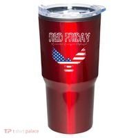 R.E.D. Support Our Troops Wear Red On Friday Tumbler thumb 0