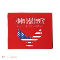 R.E.D. Support Our Troops Wear Red On Friday Mousepad thumb 0