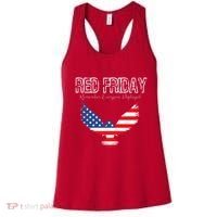 R.E.D. Support Our Troops Wear Red On Friday Women's Tank Top thumb 0