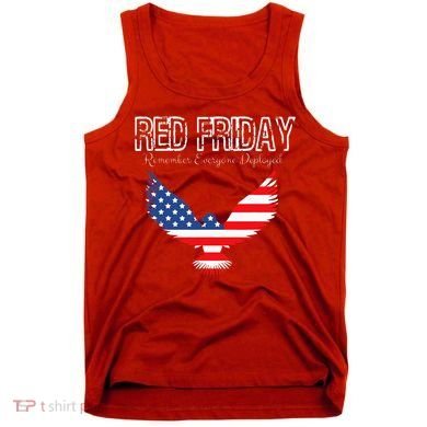 R.E.D. Support Our Troops Wear Red On Friday Tank Top