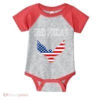 R.E.D. Support Our Troops Wear Red On Friday Infant Baby Jersey Bodysuit thumb 0