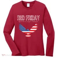 R.E.D. Support Our Troops Wear Red On Friday Women's Long Sleeve Shirt thumb 0
