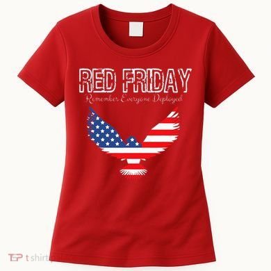 R.E.D. Support Our Troops Wear Red On Friday Women's T-Shirt
