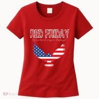 R.E.D. Support Our Troops Wear Red On Friday Women's T-Shirt thumb 0
