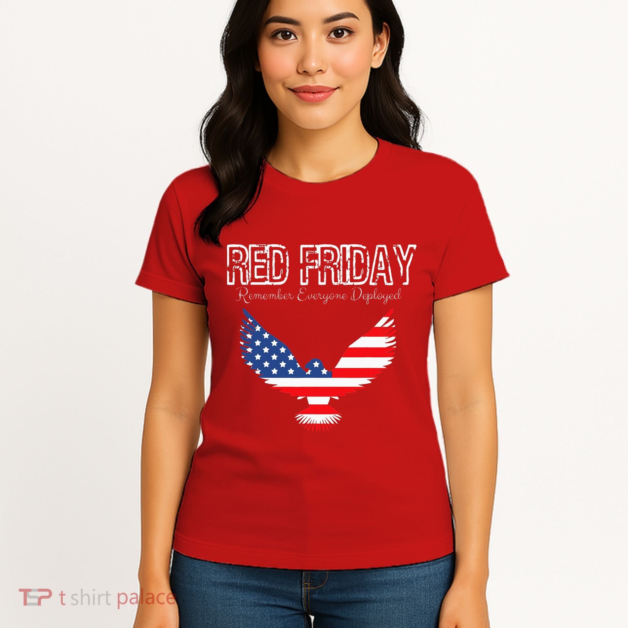 R.E.D. Support Our Troops Wear Red On Friday Women's T-Shirt