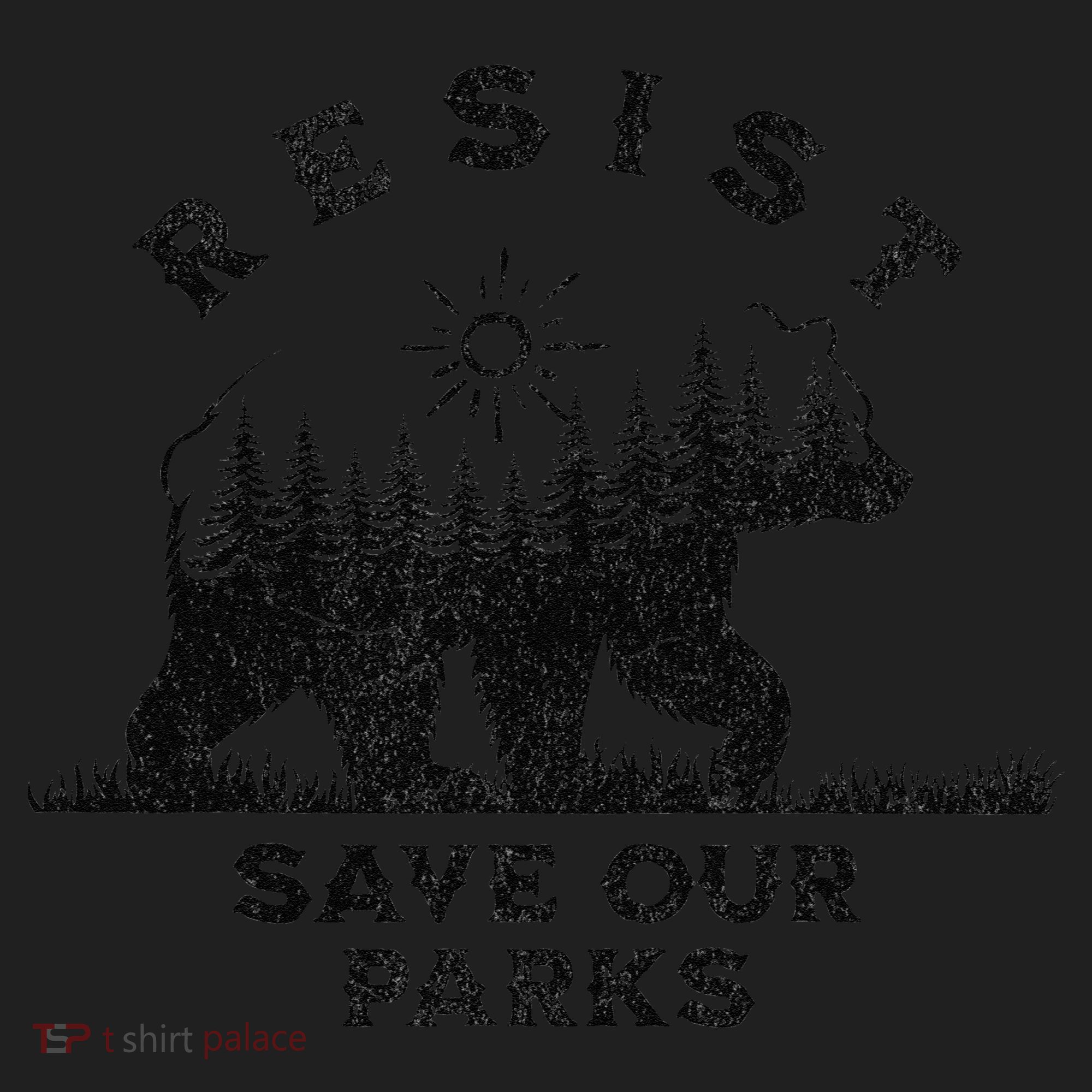Resist Save Our Parks Us Alt National Parks Bear Silhouette Hat