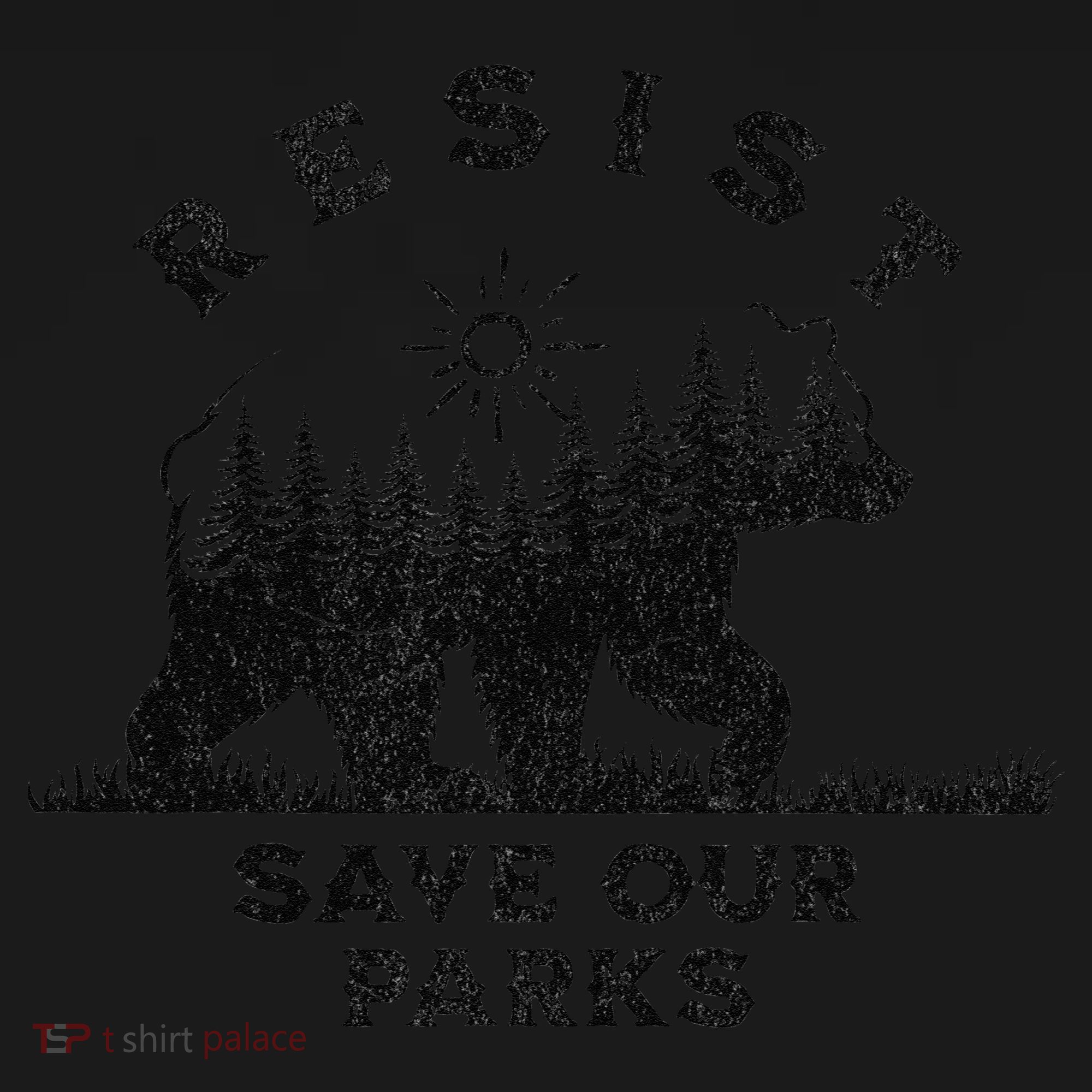 Resist Save Our Parks Us Alt National Parks Bear Silhouette Visor