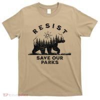 Resist Save Our Parks Us Alt National Parks Bear Silhouette T-Shirt thumb 0