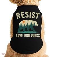 Resist Save Our Parks Alt US National Parks Bear Nature Gift Doggie Tank thumb 0