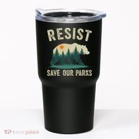 Resist Save Our Parks Alt US National Parks Bear Nature Gift Tumbler thumb 0
