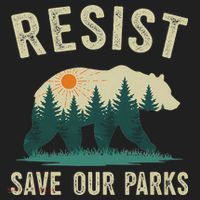 Resist Save Our Parks Alt US National Parks Bear Nature Gift Tumbler thumb 3