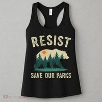 Resist Save Our Parks Alt US National Parks Bear Nature Gift Women's Tank Top thumb 3