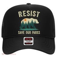 Resist Save Our Parks Alt US National Parks Bear Nature Gift Hat thumb 0