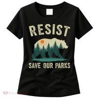 Resist Save Our Parks Alt US National Parks Bear Nature Gift Women's T-Shirt thumb 0