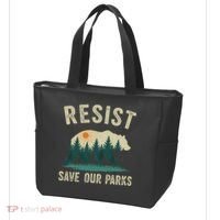 Resist Save Our Parks Alt US National Parks Bear Nature Gift Tote Bag thumb 3
