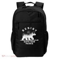 Resist Save Our Parks Us National Parks Bear Alt Souvenir Backpack thumb 0