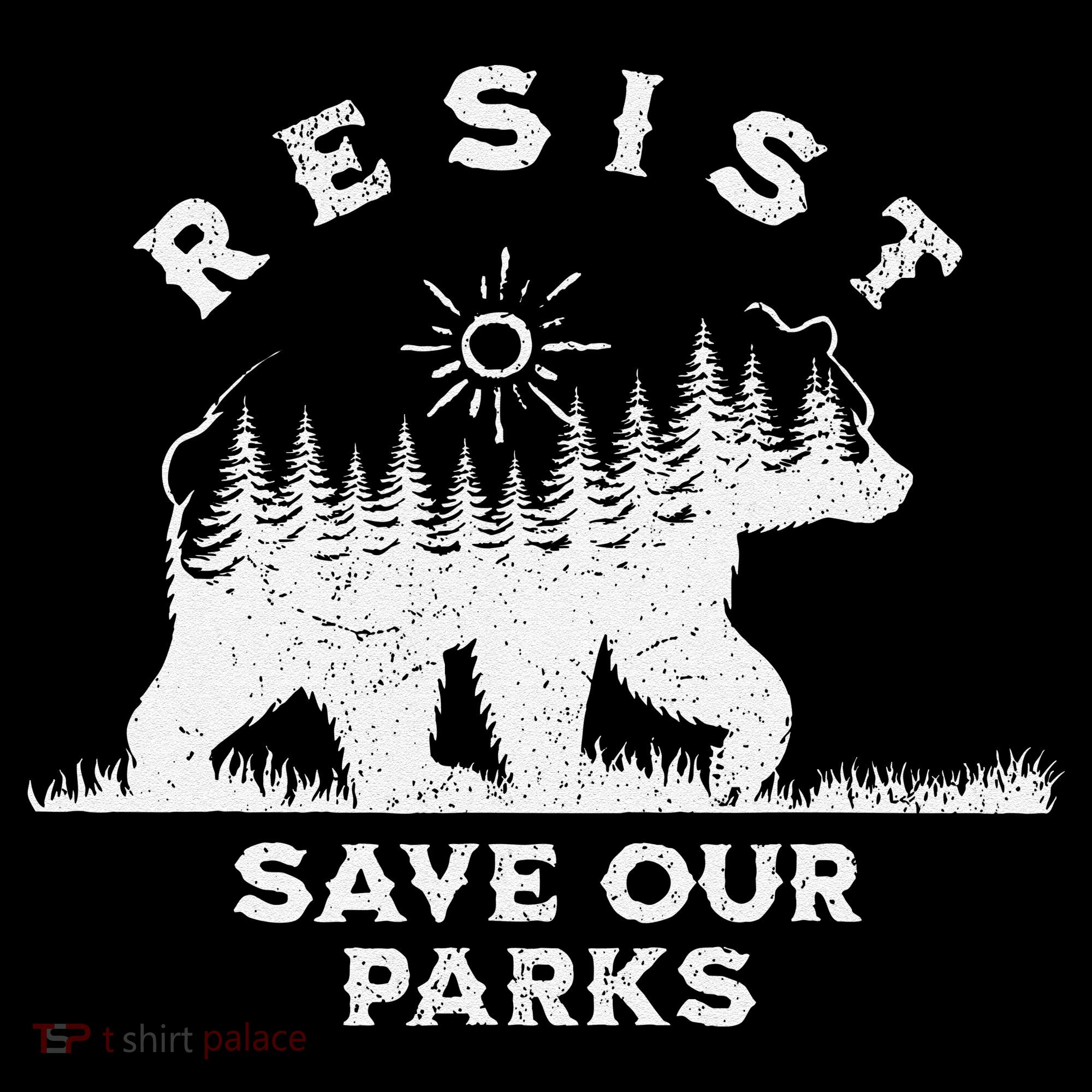 Resist Save Our Parks Us National Parks Bear Alt Souvenir Coffee Mug