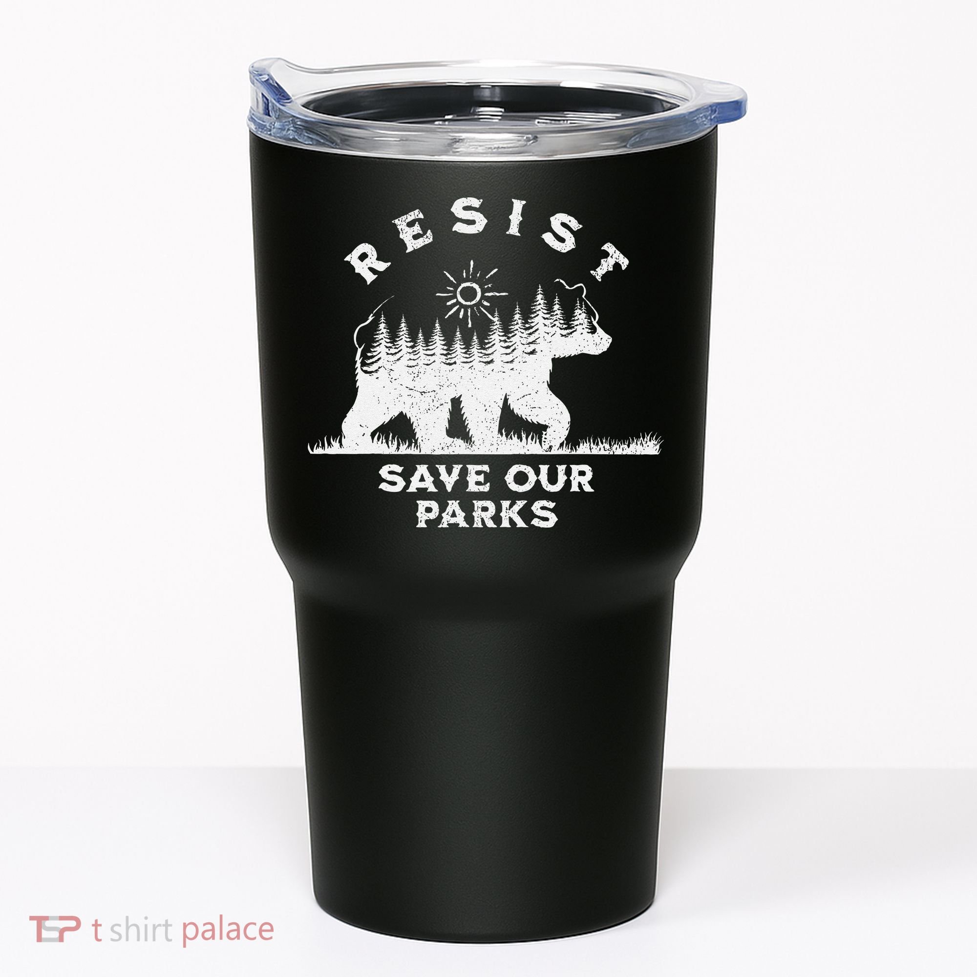 Resist Save Our Parks Us National Parks Bear Alt Souvenir Tumbler