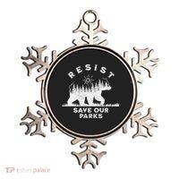 Resist Save Our Parks Us National Parks Bear Alt Souvenir Ornament thumb 0
