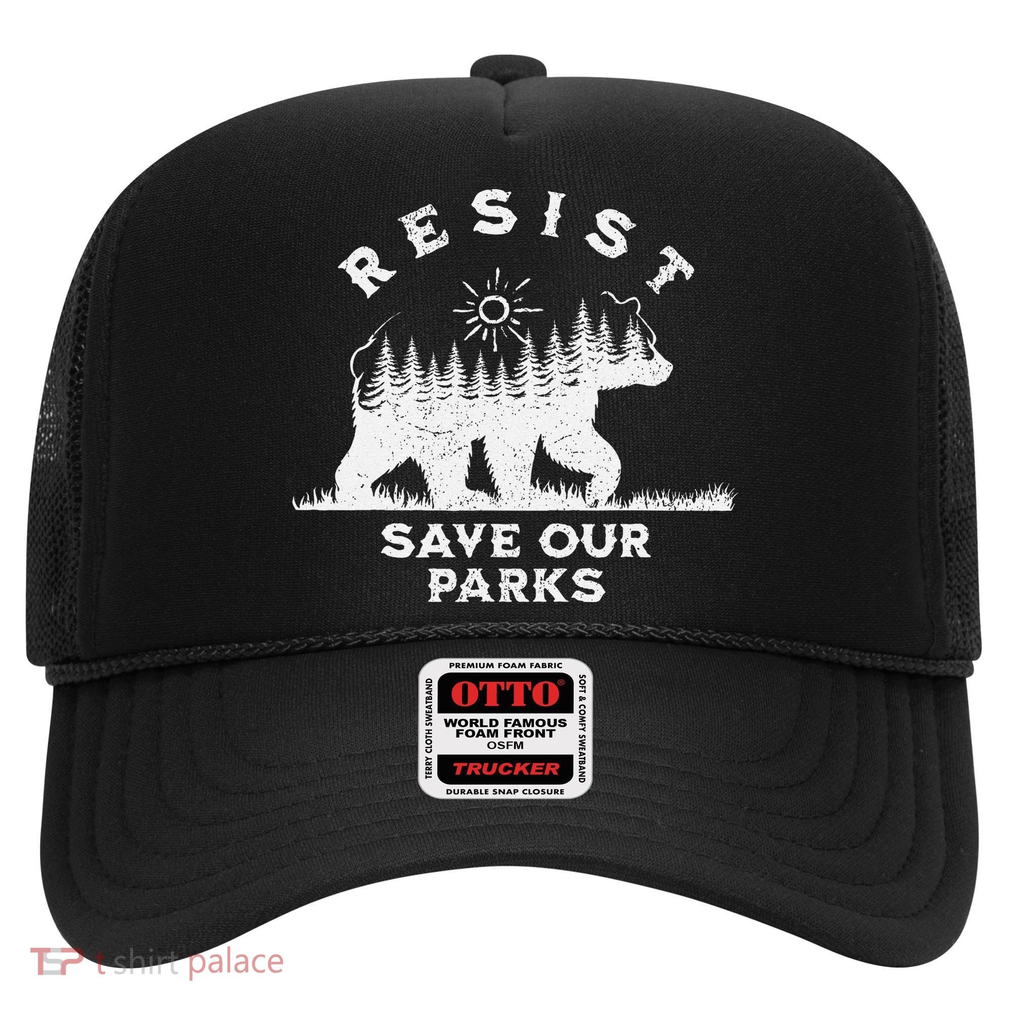 Resist Save Our Parks Us National Parks Bear Alt Souvenir Hat