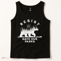 Resist Save Our Parks Us National Parks Bear Alt Souvenir Tank Top thumb 2