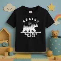 Resist Save Our Parks Us National Parks Bear Alt Souvenir Toddler T-Shirt thumb 3
