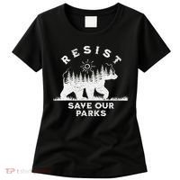 Resist Save Our Parks Us National Parks Bear Alt Souvenir Women's T-Shirt thumb 0